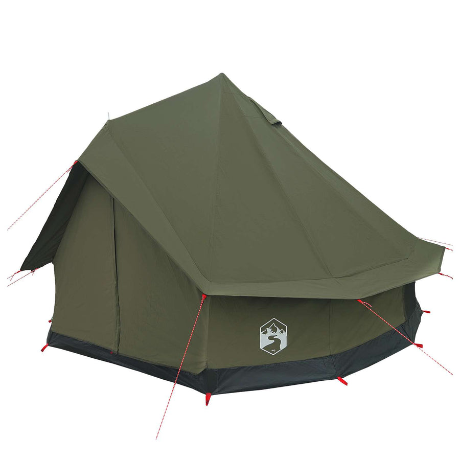 Gezinstent Legergroen 6-persoons 185T Polyester met PU Coating