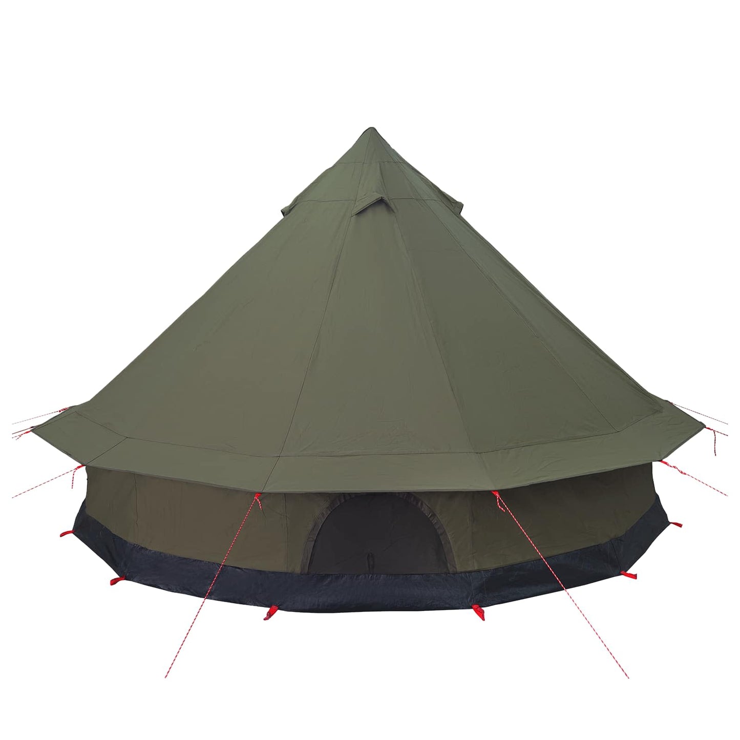Gezinstent Legergroen 6-persoons 185T Polyester met PU Coating