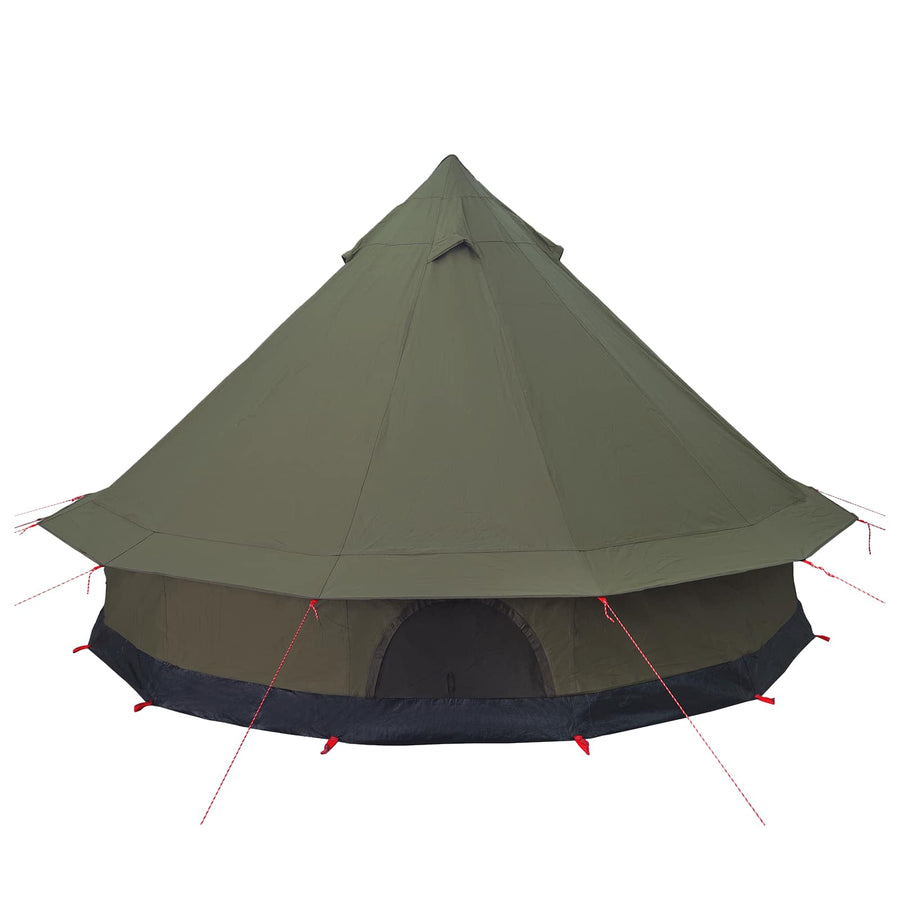 Gezinstent Legergroen 6-persoons 185T Polyester met PU Coating