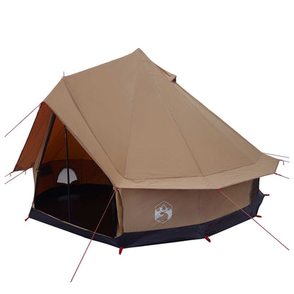 Gezinstent Bruin 6-persoons 185T Polyester met PU Coating