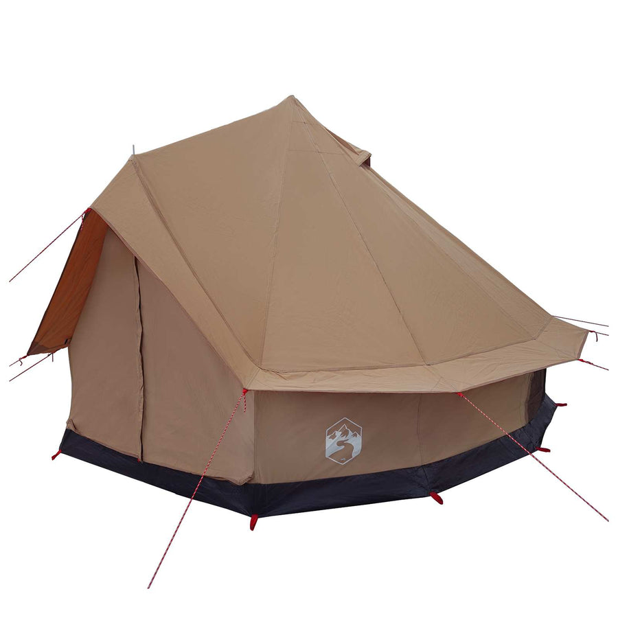 Gezinstent Bruin 6-persoons 185T Polyester met PU Coating