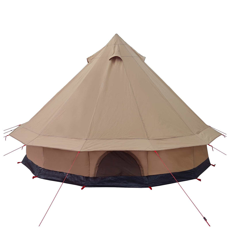Gezinstent Bruin 6-persoons 185T Polyester met PU Coating