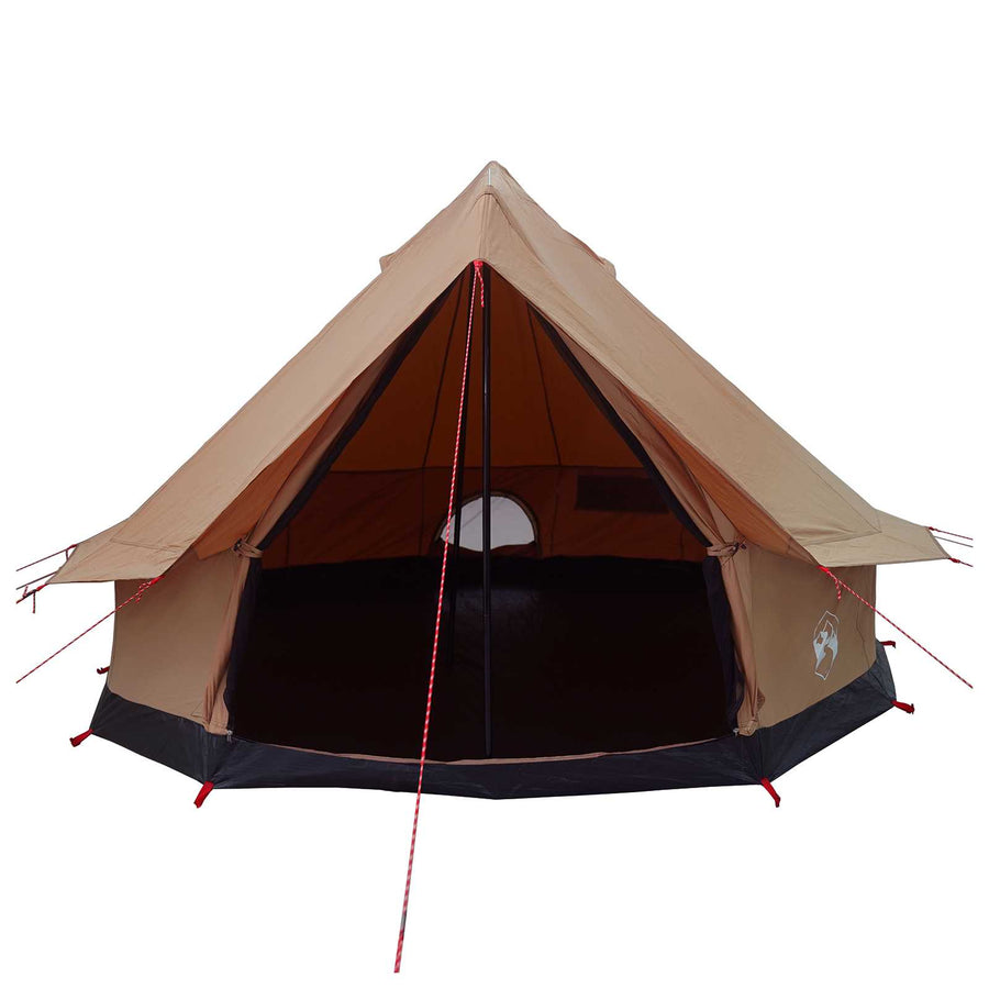 Gezinstent Bruin 6-persoons 185T Polyester met PU Coating