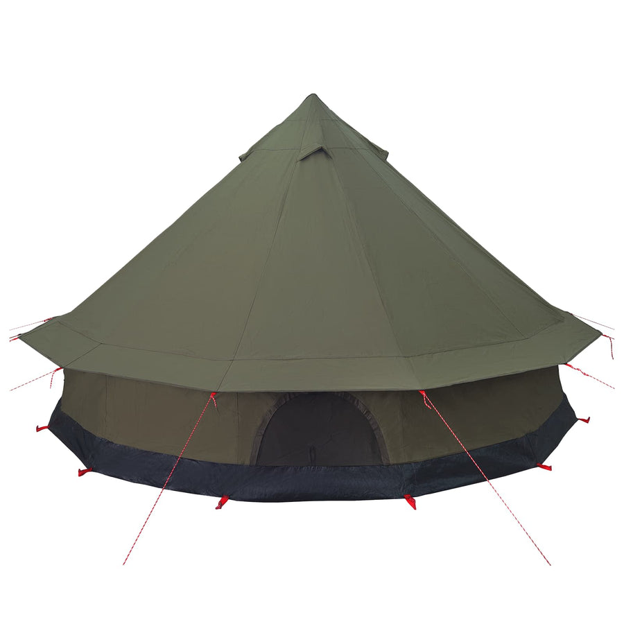 Gezinstent Legergroen 8-persoons 185T Polyester met PU Coating