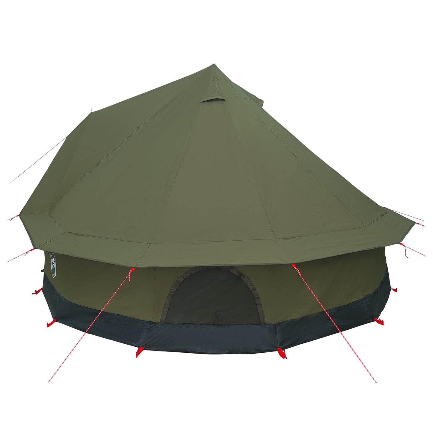 Gezinstent Legergroen 8-persoons 185T Polyester met PU Coating