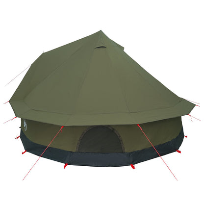 Gezinstent Legergroen 8-persoons 185T Polyester met PU Coating