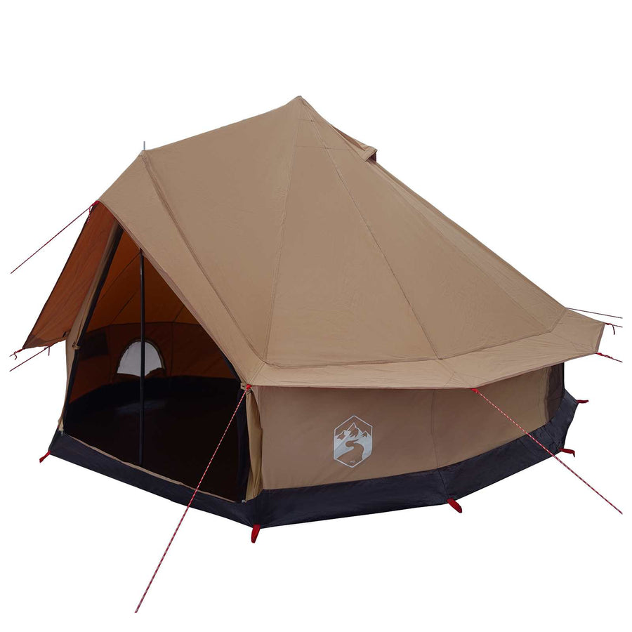 Gezinstent Bruin 8-persoons 185T Polyester met PU Coating