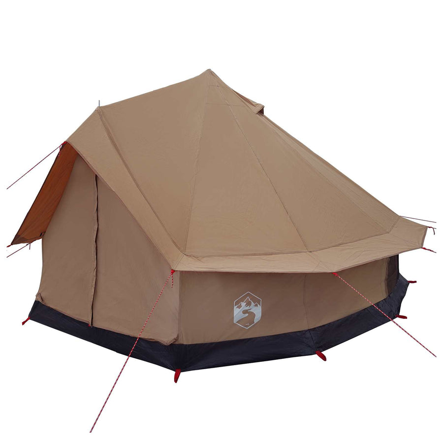 Gezinstent Bruin 8-persoons 185T Polyester met PU Coating