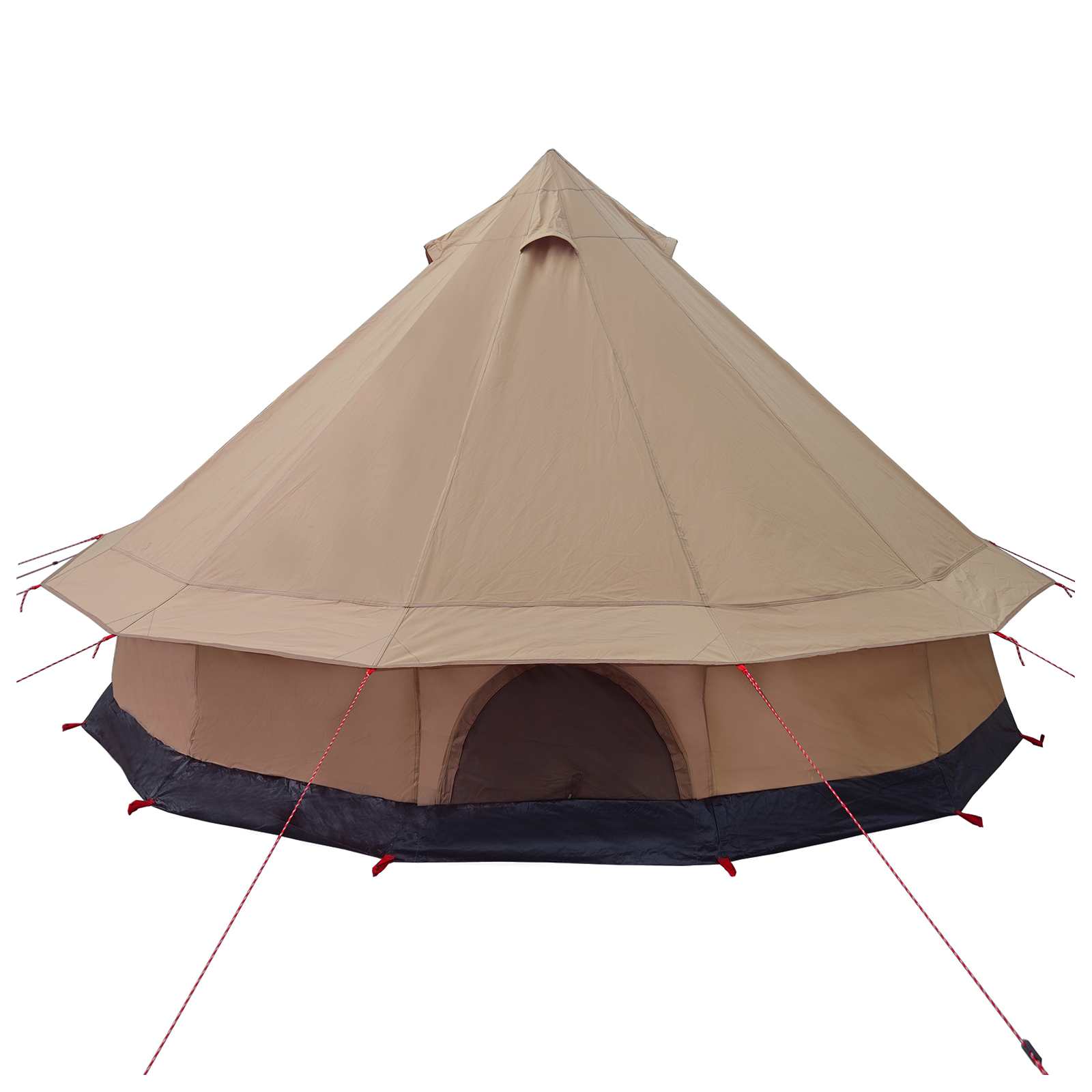 Gezinstent Bruin 8-persoons 185T Polyester met PU Coating