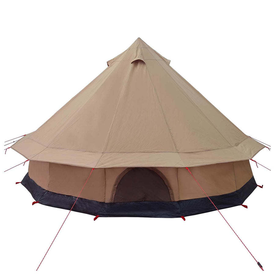 Gezinstent Bruin 8-persoons 185T Polyester met PU Coating