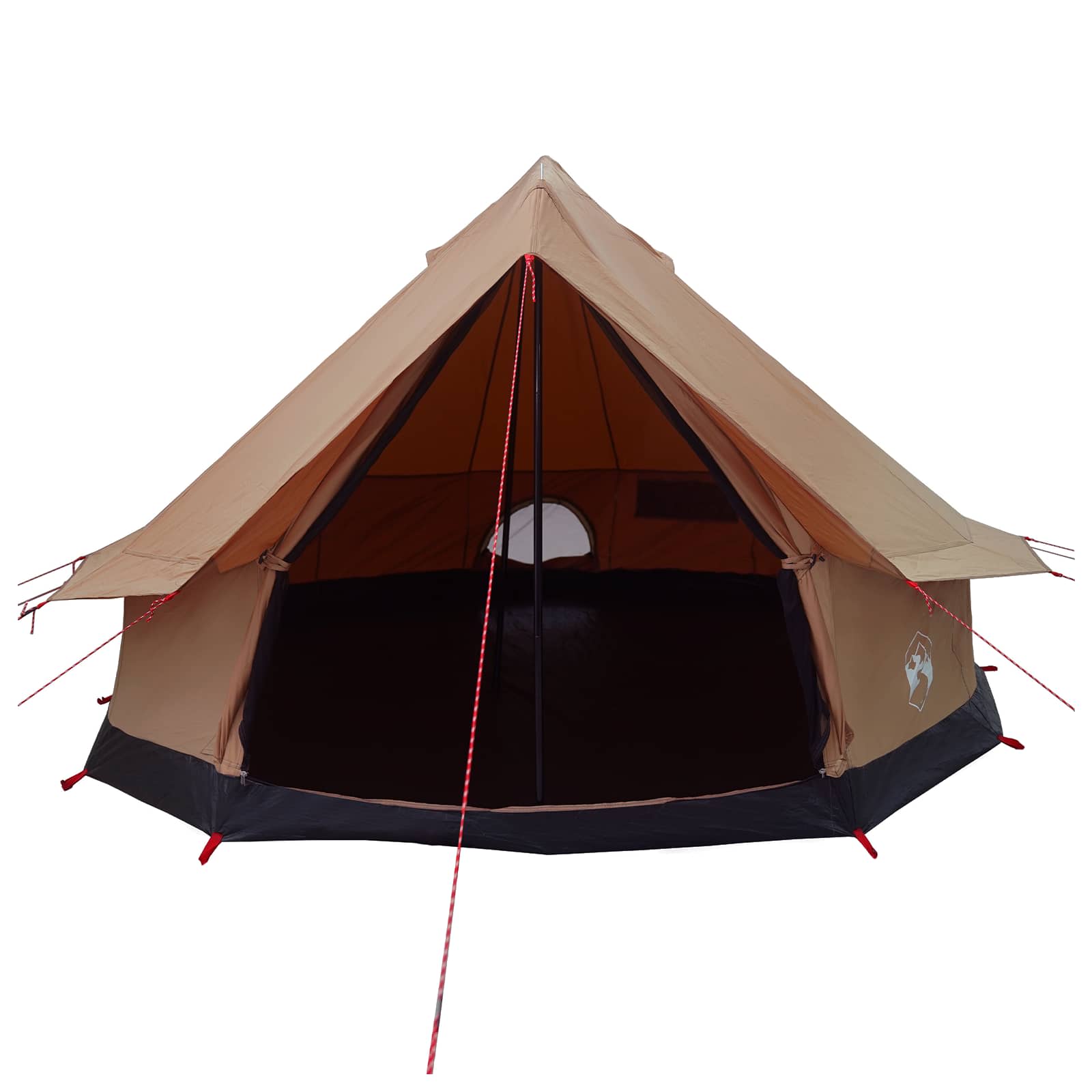 Gezinstent Bruin 8-persoons 185T Polyester met PU Coating