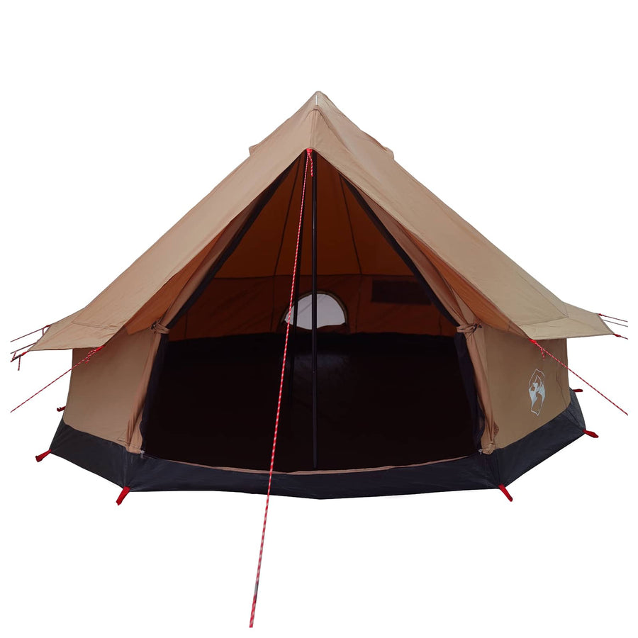 Gezinstent Bruin 8-persoons 185T Polyester met PU Coating