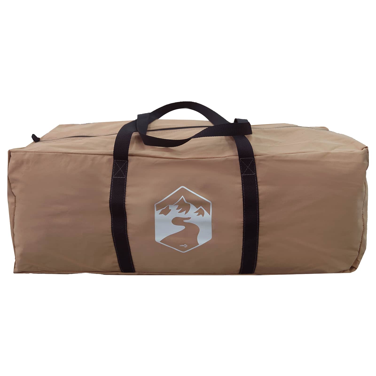 Gezinstent Bruin 10-persoons 185T Polyester met PU Coating