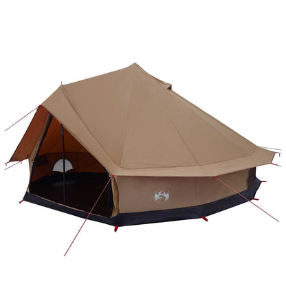 Gezinstent Bruin 10-persoons 185T Polyester met PU Coating