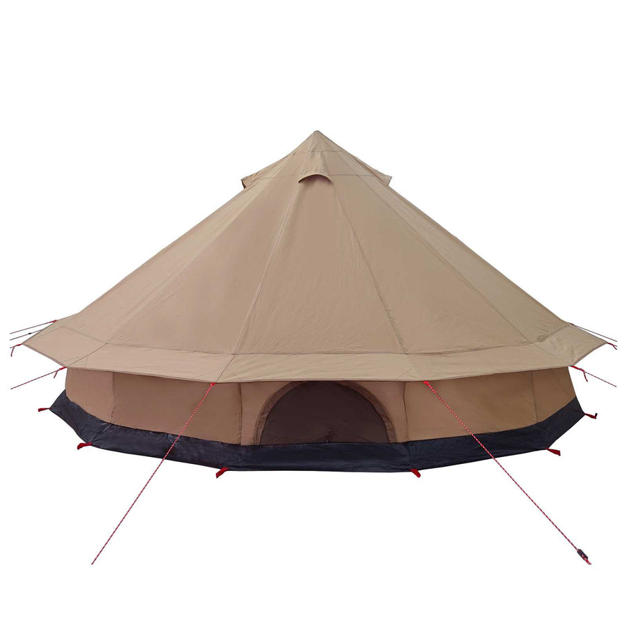 Gezinstent Bruin 10-persoons 185T Polyester met PU Coating