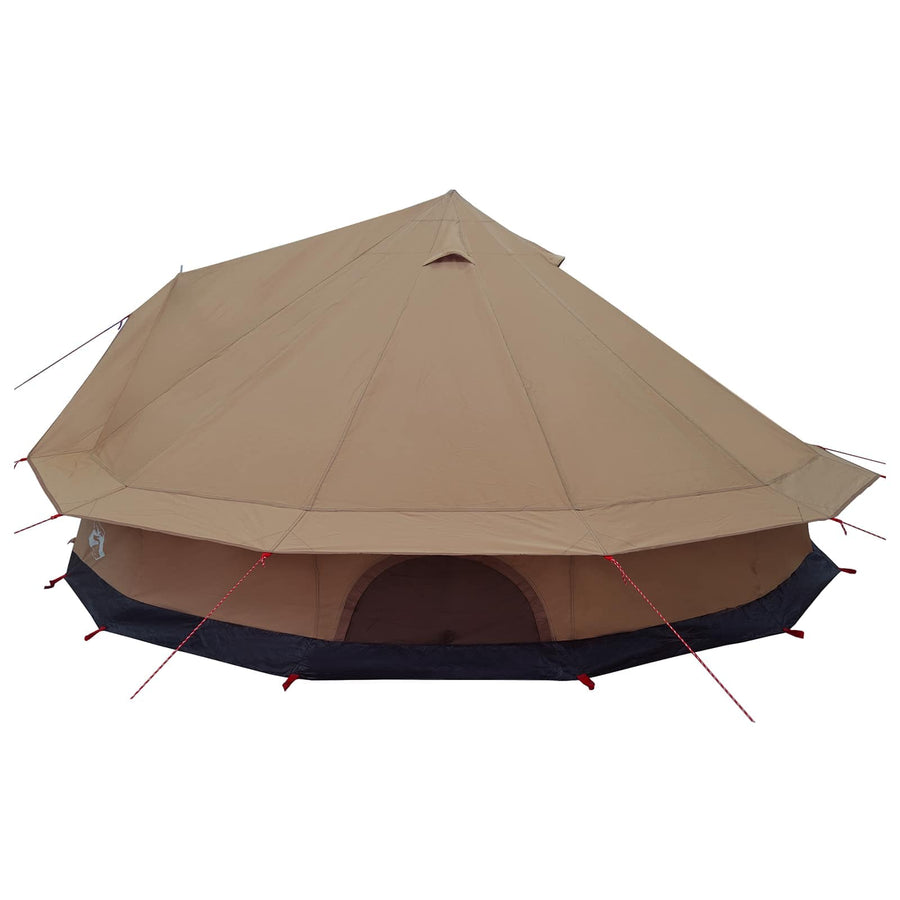 Gezinstent Bruin 10-persoons 185T Polyester met PU Coating