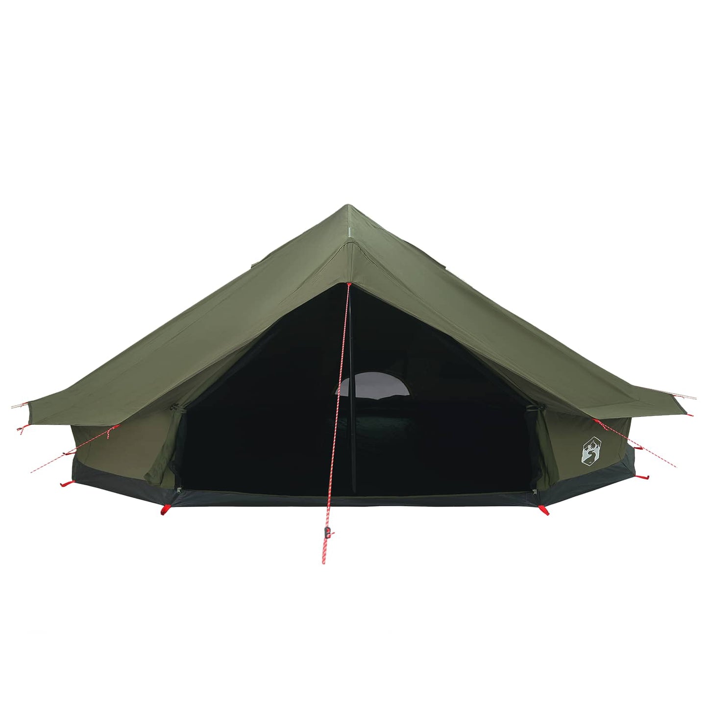 Gezinstent Legergroen 12-Persoons 185T Polyester met PU Coating