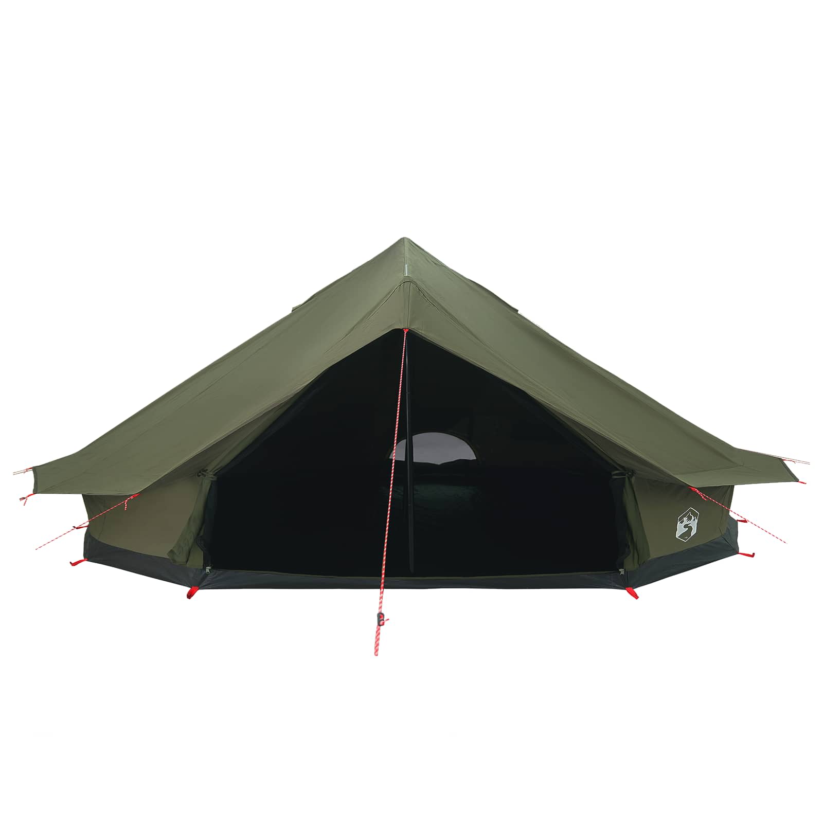 Gezinstent Legergroen 12-Persoons 185T Polyester met PU Coating