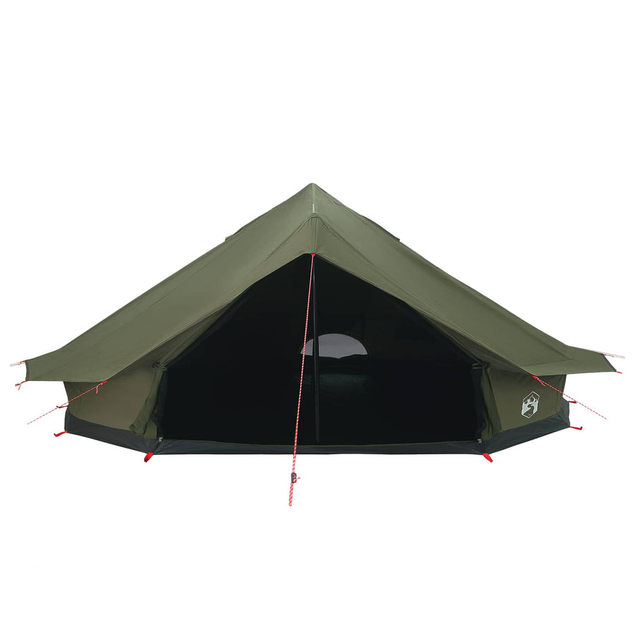 Gezinstent Legergroen 12-Persoons 185T Polyester met PU Coating