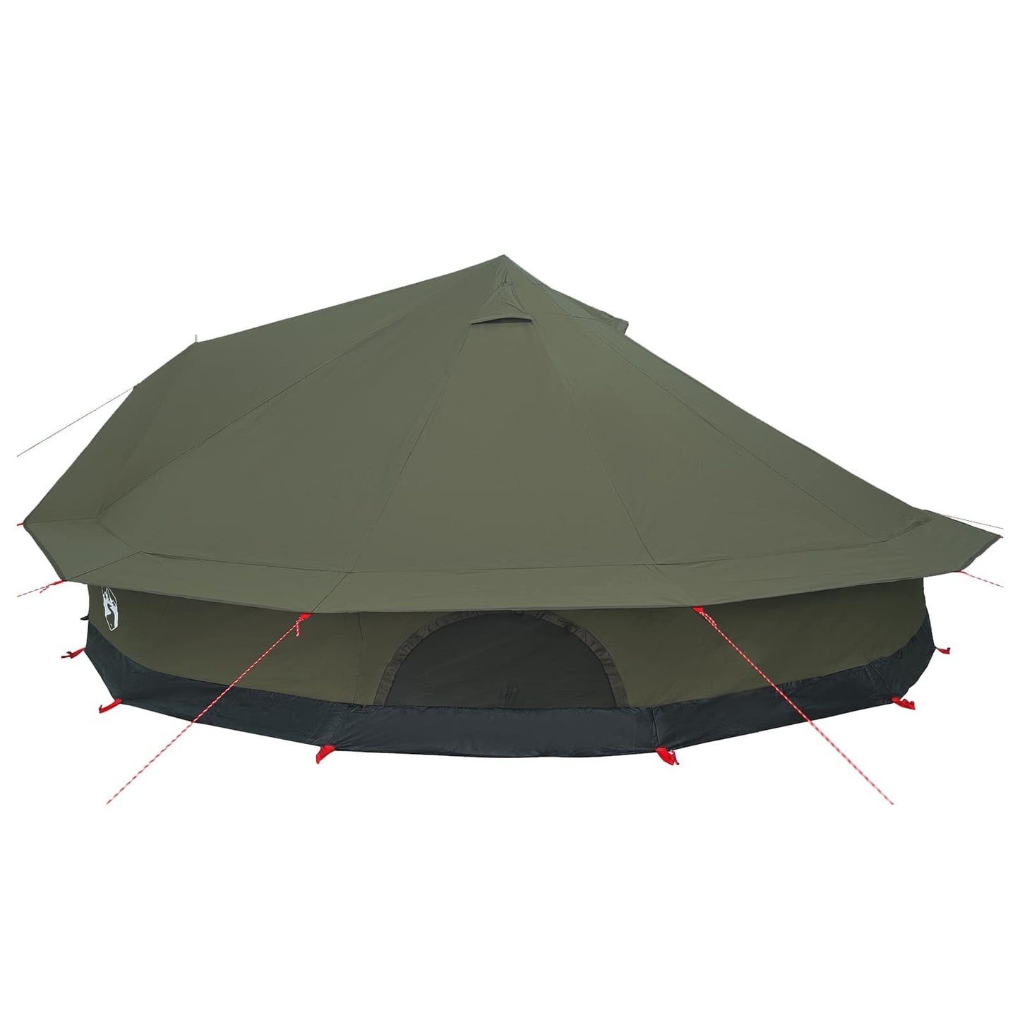 Gezinstent Legergroen 12-Persoons 185T Polyester met PU Coating