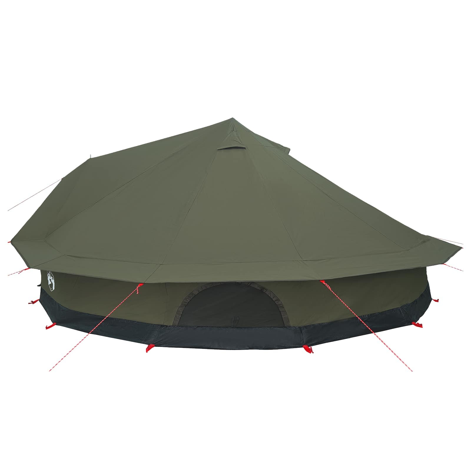 Gezinstent Legergroen 12-Persoons 185T Polyester met PU Coating