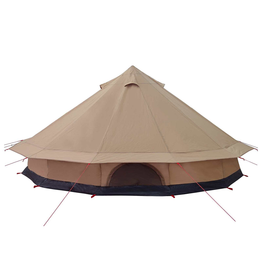 Gezinstent Bruin 12-Persoons 185T Polyester met PU Coating