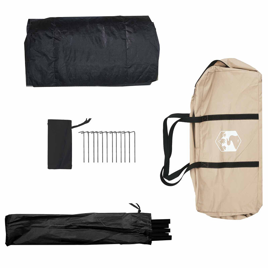 Huisje Tent Crèmekleurig 340 x 246 x 210 cm