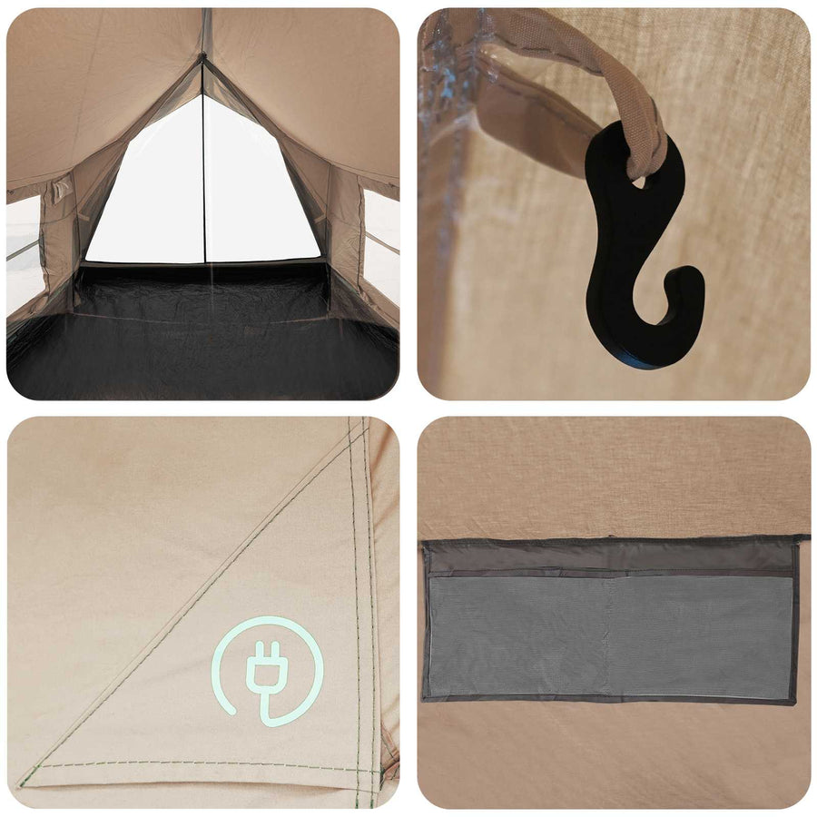 Huisje Tent Crèmekleurig 340 x 246 x 210 cm