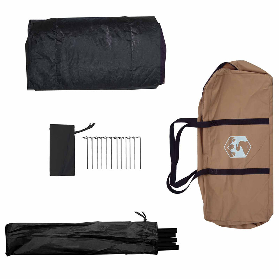 Huisje Tent Bruin 340 x 246 x 210 cm