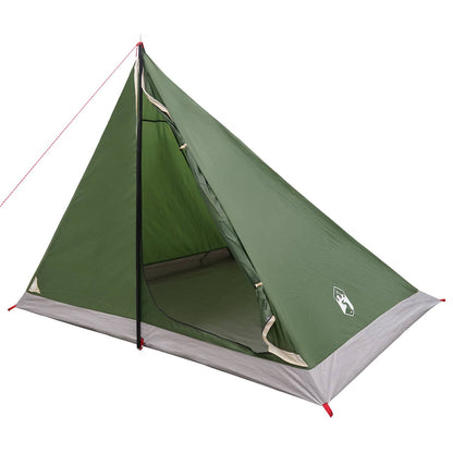 Backpacking Tent Groen 4-persoons 185T Polyester met PU Coating