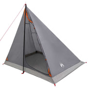 Backpacktent 2-persoons grijs oranje 225x130x142 cm
