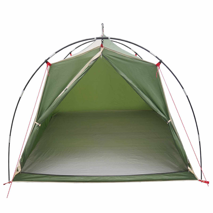 Tunneltent Groen 2-persoons 185T Polyester met PU Coating