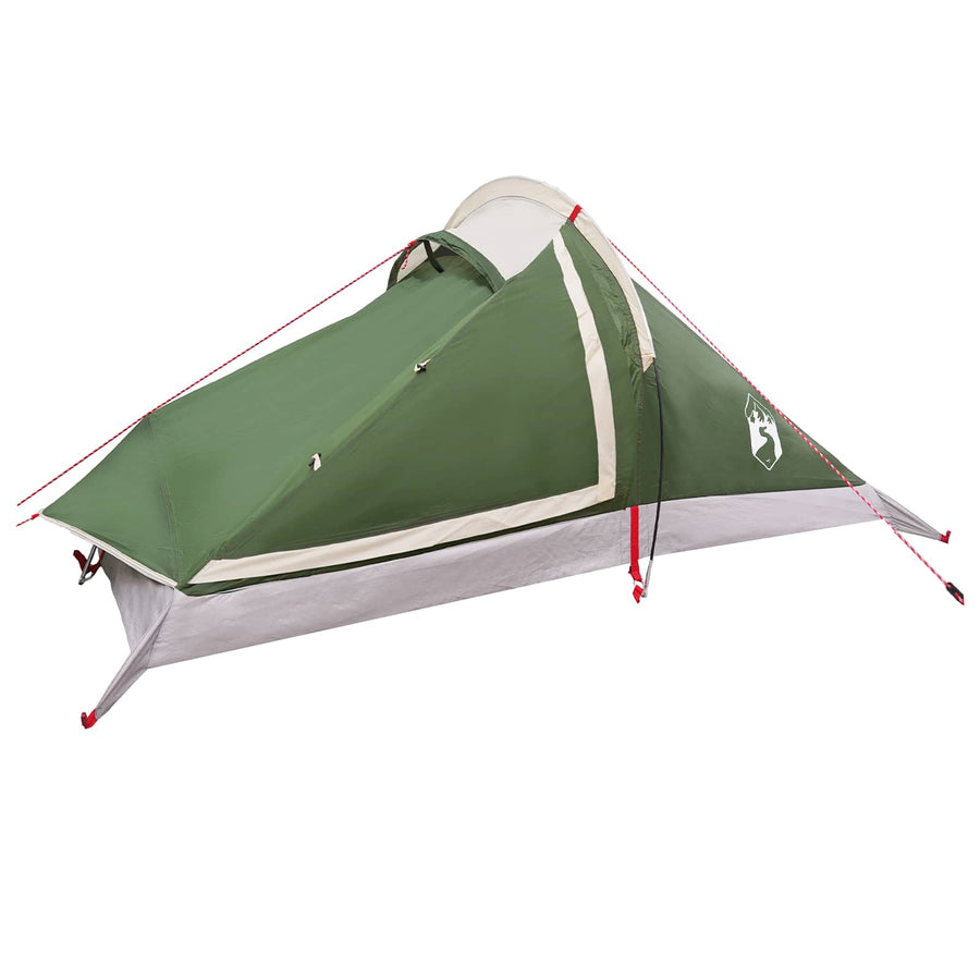 Backpacking Tent Groen 4-persoons 185T Polyester met PU Coating