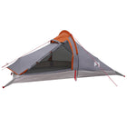 Backpacking tent 4-persoons grijs oranje 260x254x125 cm