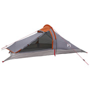 Backpacking tent 2-persoons grijs oranje 246x146x100 cm