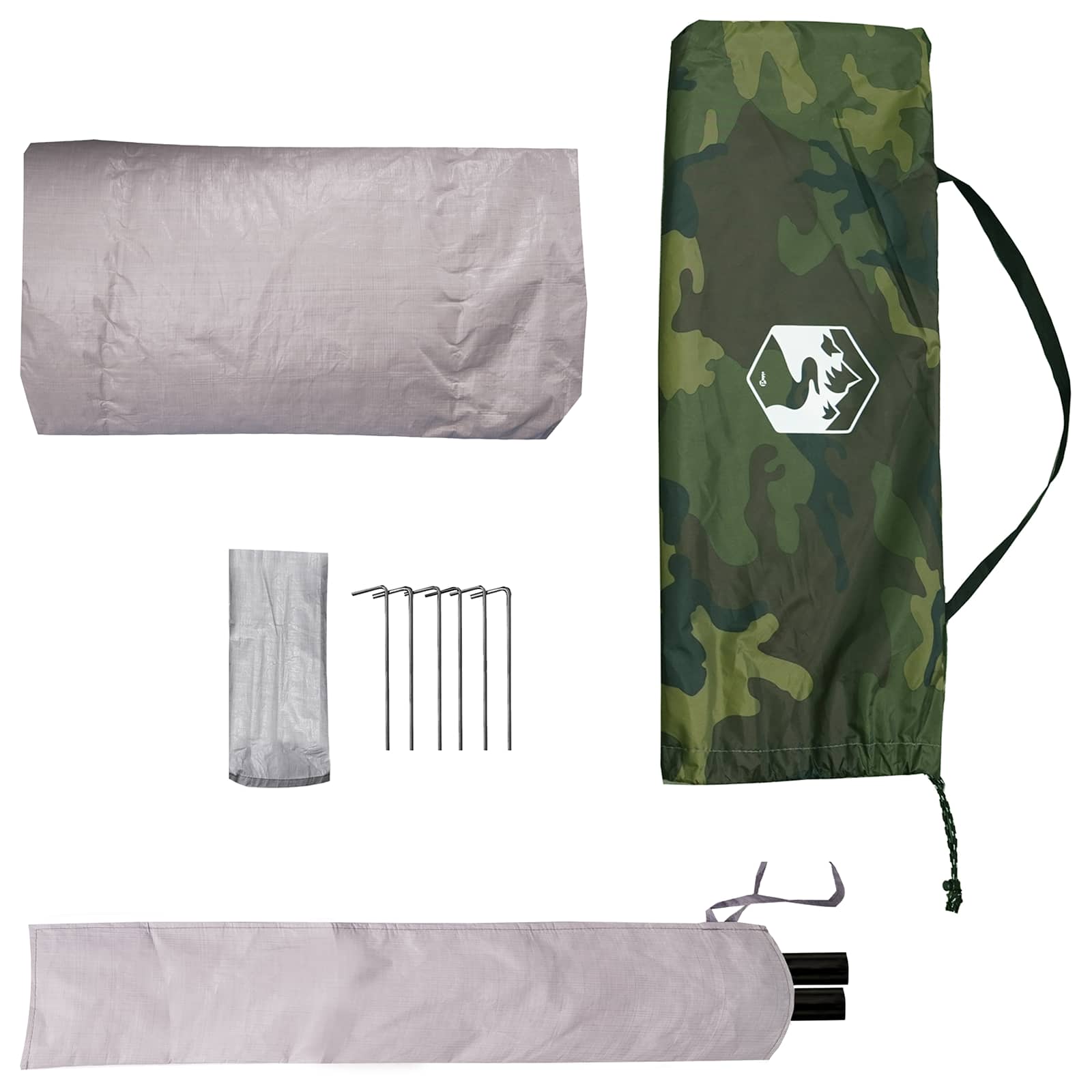Backpacking Tent Camouflage 4-persoons