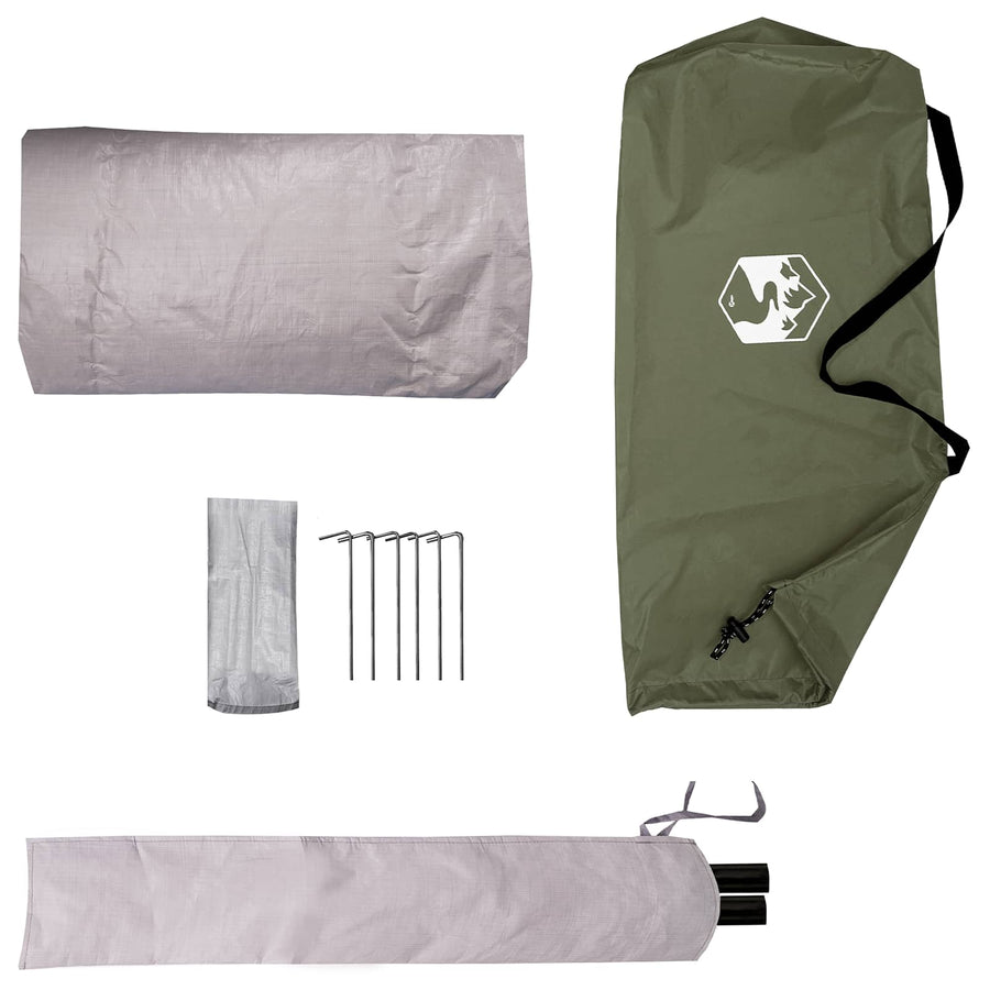 Backpacking Tent Olijfgroen 2-persoons