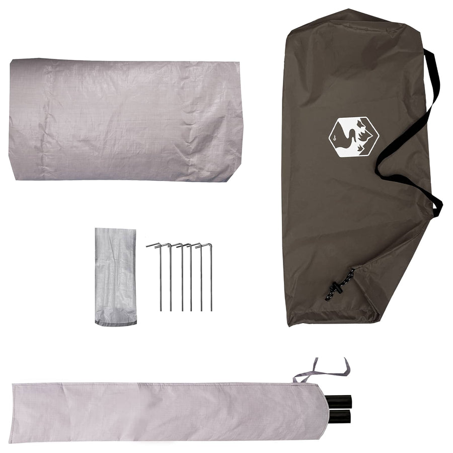 Backpacking Tent Bruin en Grijs 2-persoons