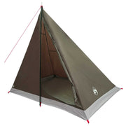Backpacking tent 2-persoons bruin grijs 225x130x142 cm