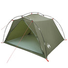 Tunneltent 4-persoons olijfgroen 244x213x135 cm