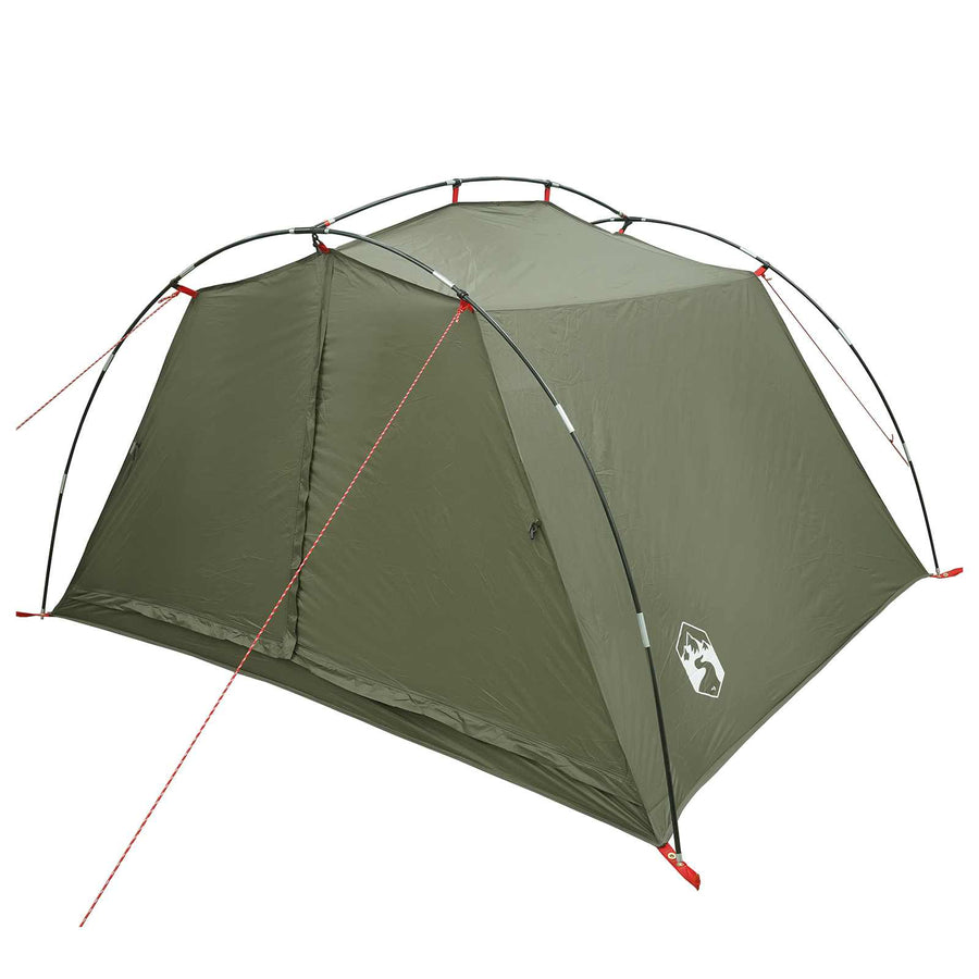Tunneltent Olijfgroen 4-persoons 185T Polyester met PU Coating