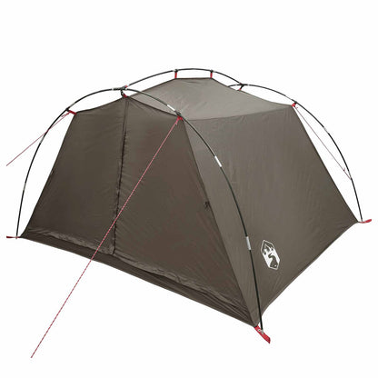 Tunneltent Bruin en Grijs 4-persoons