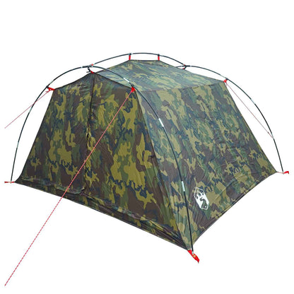 Tunneltent Camouflage 4-persoons 185T Polyester met PU Coating