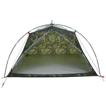 Tunneltent Camouflage 4-persoons 185T Polyester met PU Coating