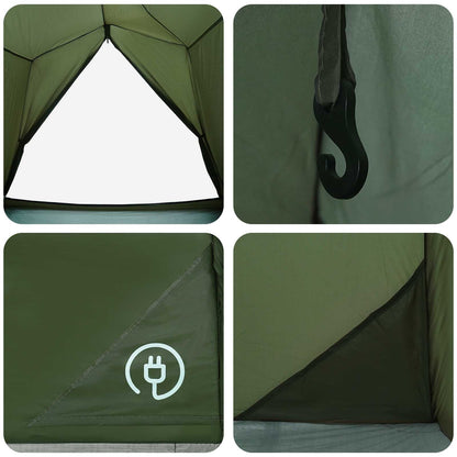 Tunneltent Olijfgroen 2-persoons 185T Polyester met PU Coating