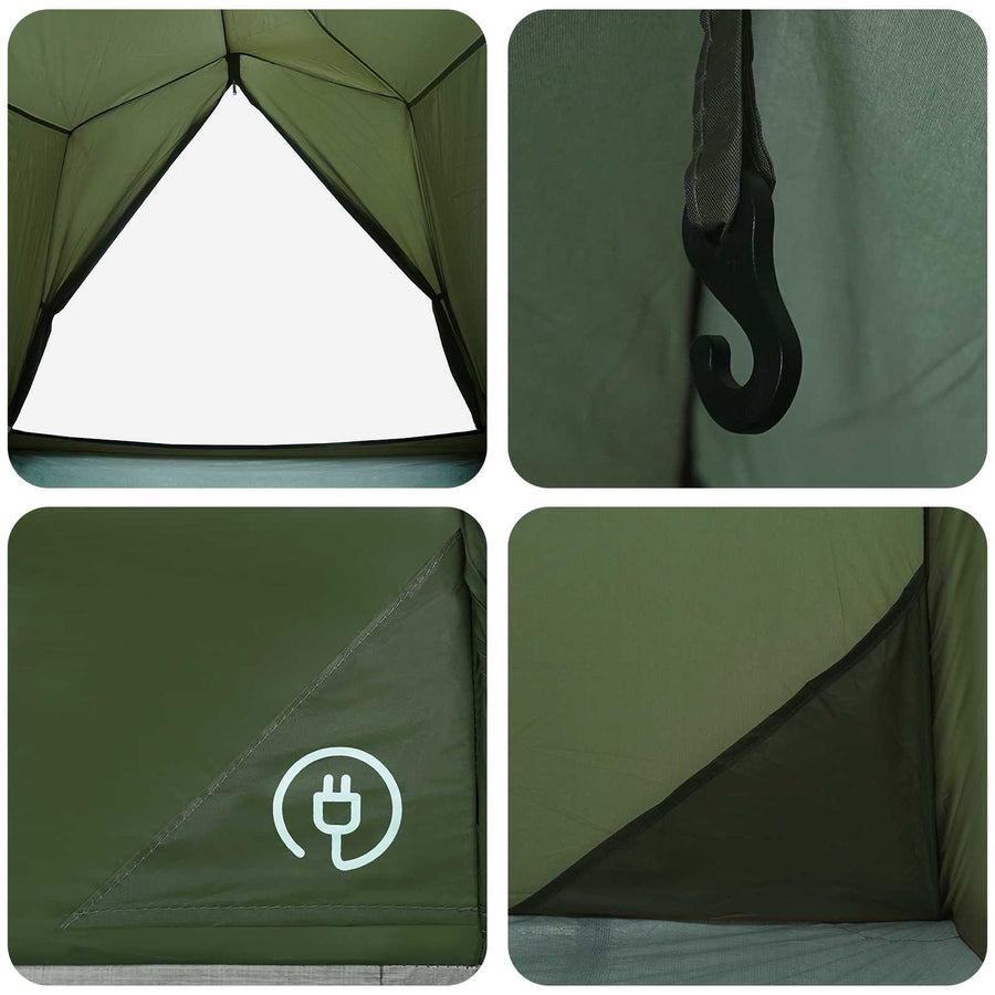 Tunneltent Olijfgroen 2-persoons 185T Polyester met PU Coating