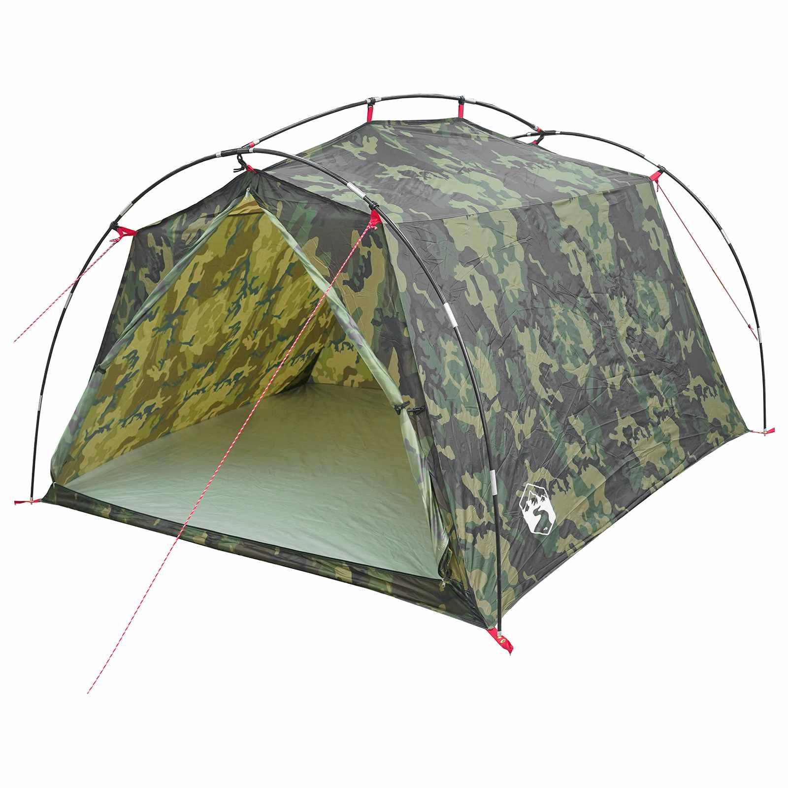 Tunneltent Camouflage 2-persoons 185T Polyester met PU Coating
