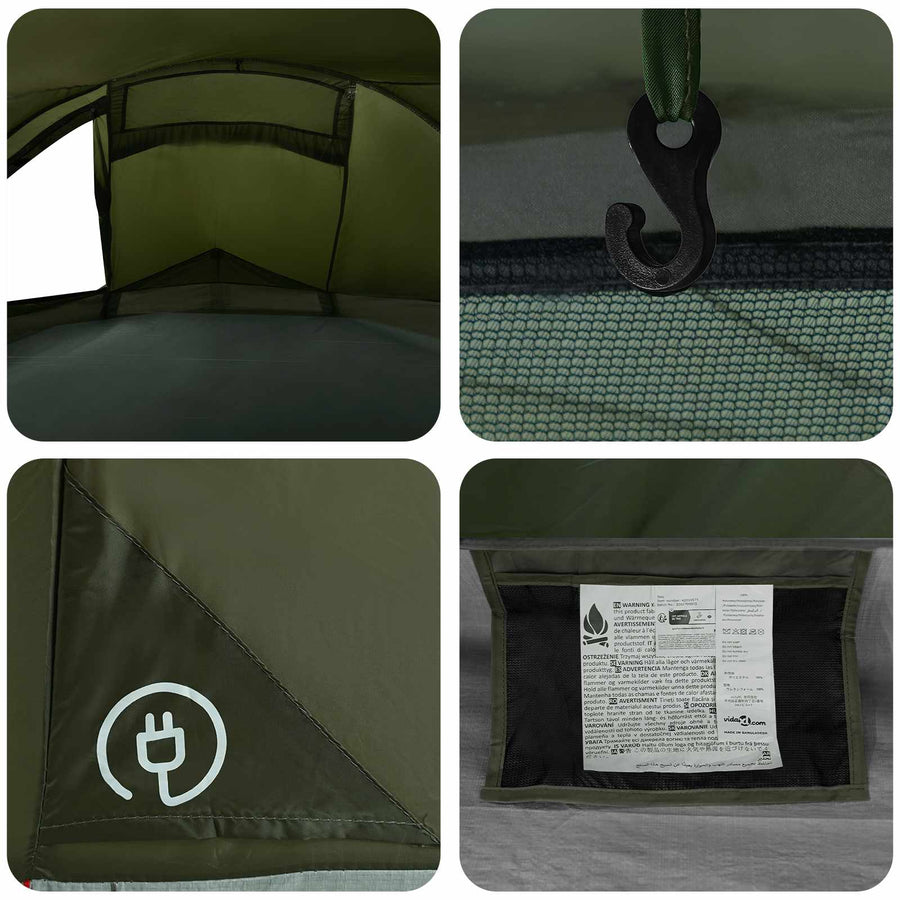 Backpacking Tent Olijfgroen 4-persoons