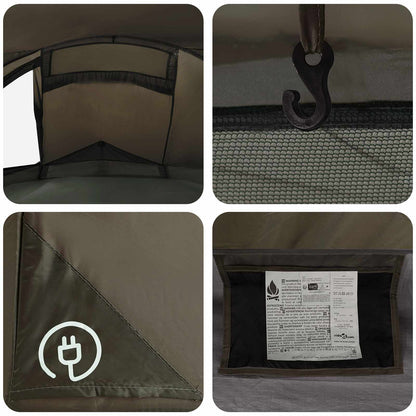 Backpacking Tent Bruin en Grijs 4-persoons