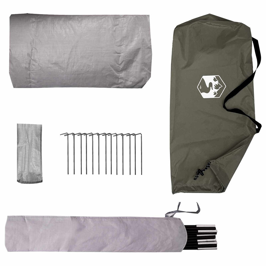 Backpacking Tent Olijfgroen 2-persoons